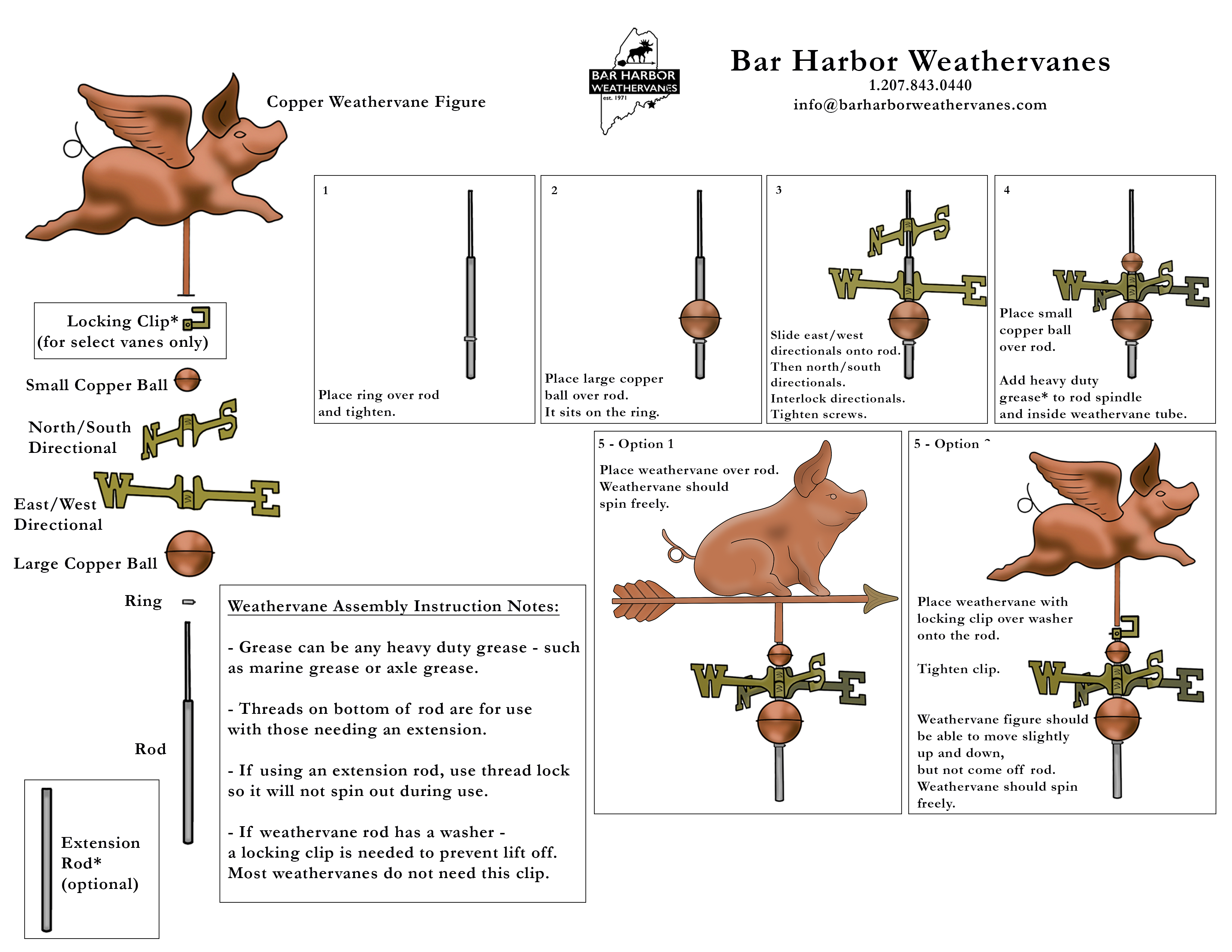 weathervane instructions