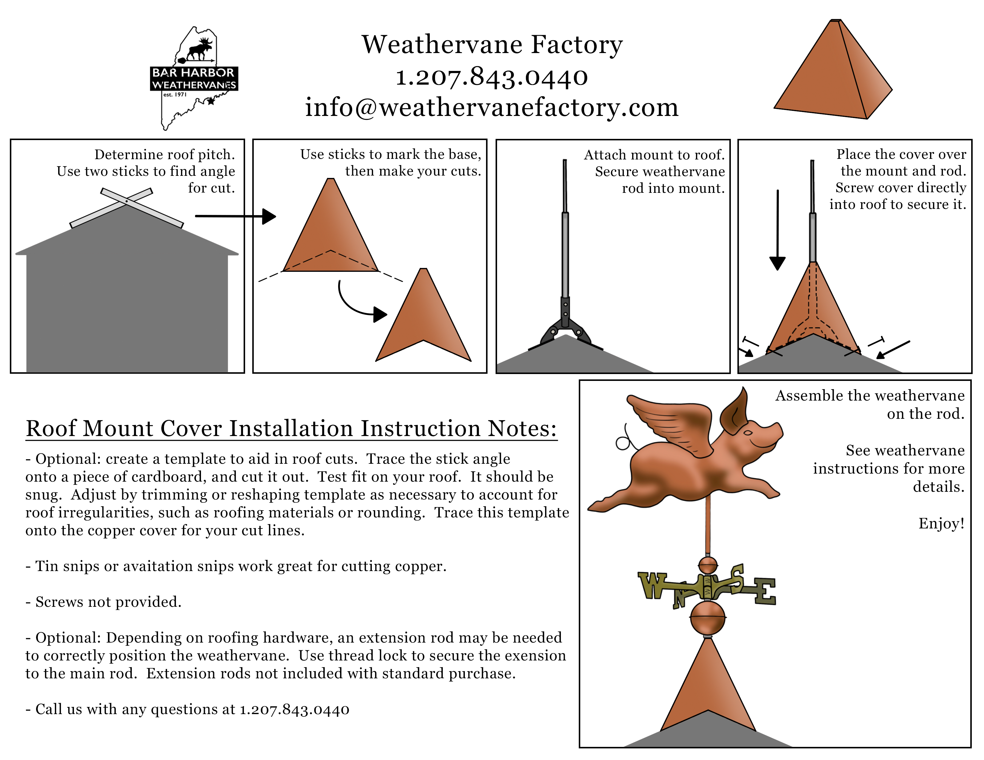 roof mount cover instructions